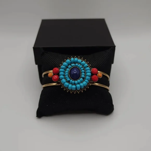 Colorful Statement Bangle - Picture 5 of 6